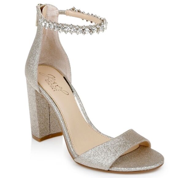 Jewel Badgley Mishka Louise Peep-Toe Block Heel SIZE 6 New - Picture 1 of 14